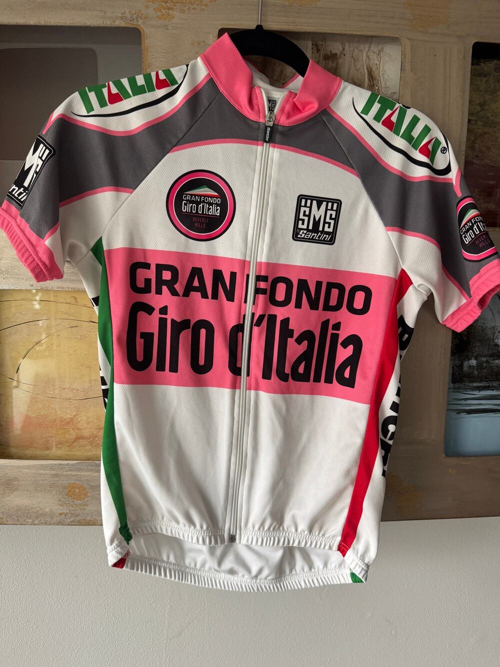 Santini Gran Fondo Giro d'Italia Beverly Hills 2013 Cycling Jersey Size S